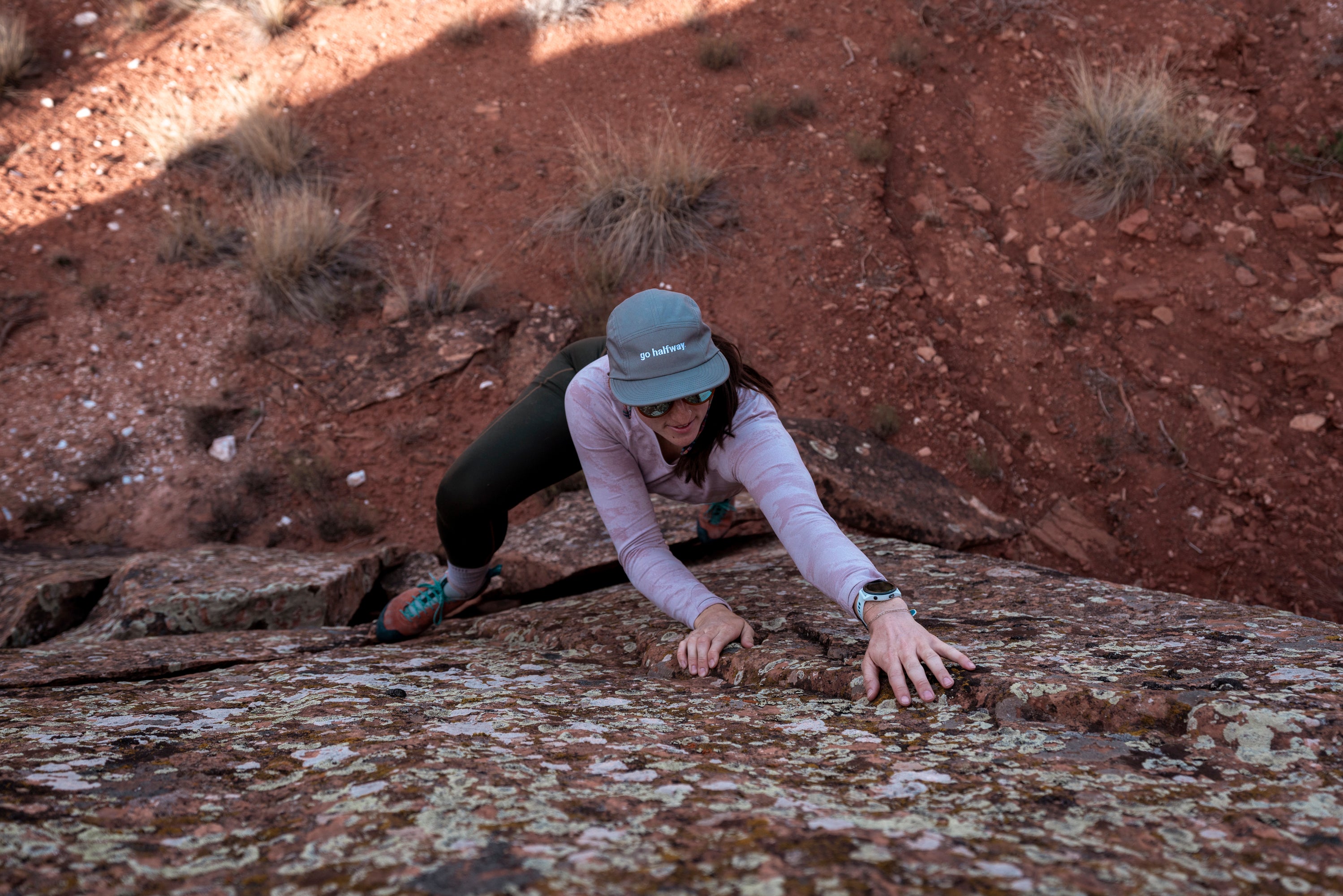 Five Panel Cap: go halfway.