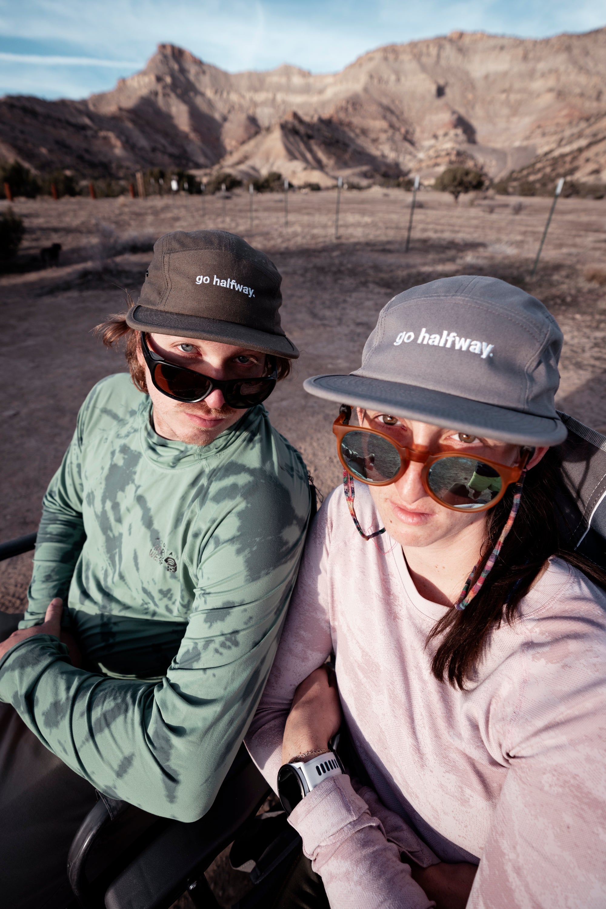 Five Panel Cap: go halfway.